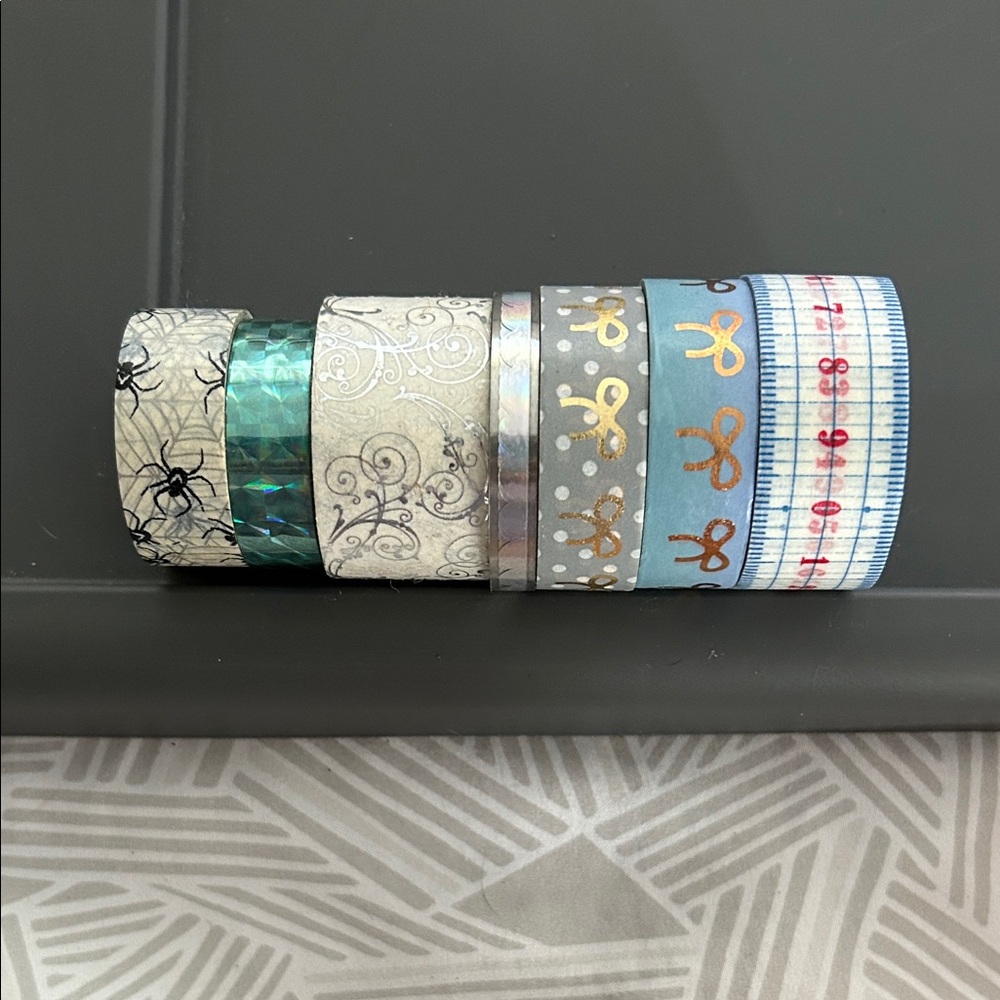 Decorative Washi Tape Set with Patterns